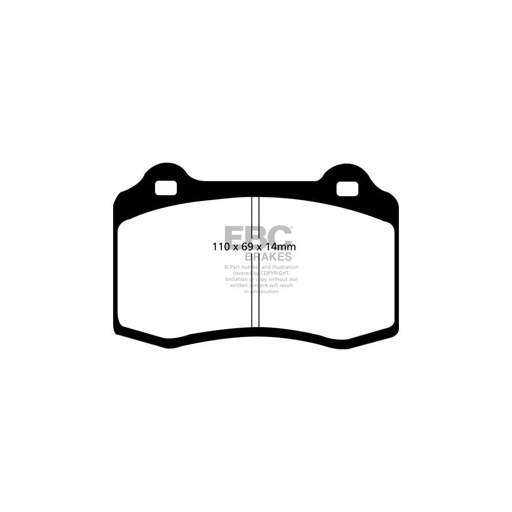 EBC Ultimax Brake Pads 110mm x 69mm DP1140 - Rear