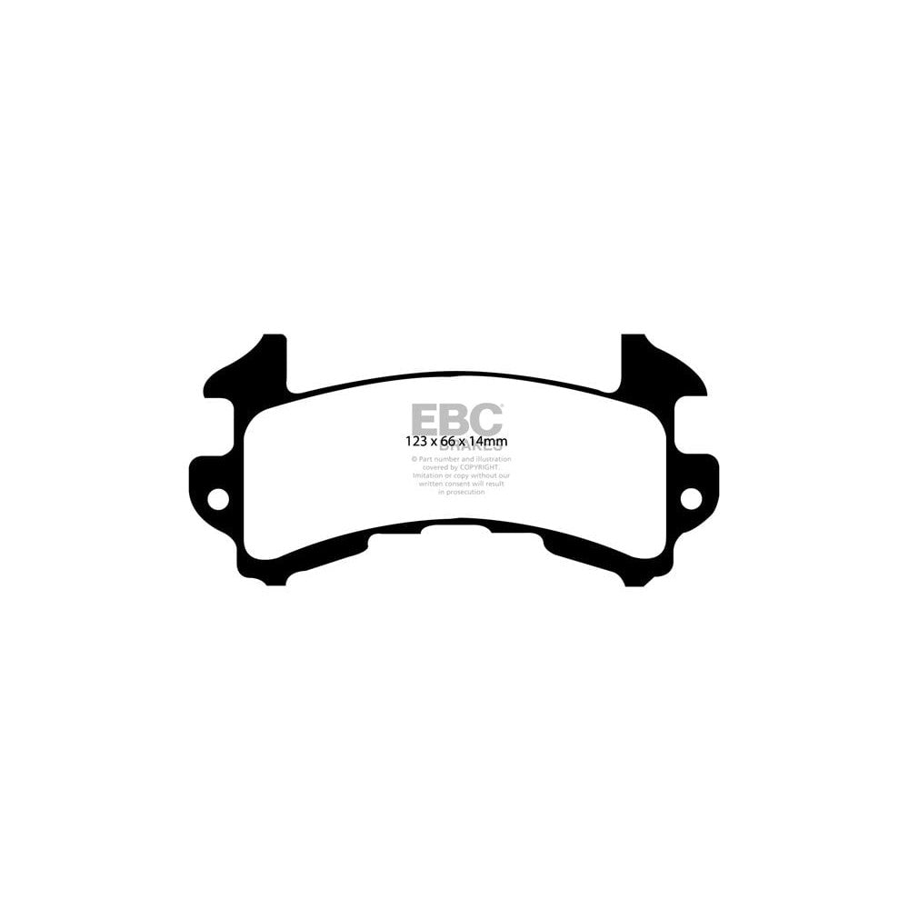 EBC Redstuff Brake Pads 123mm x 66mm DP31146C - Front