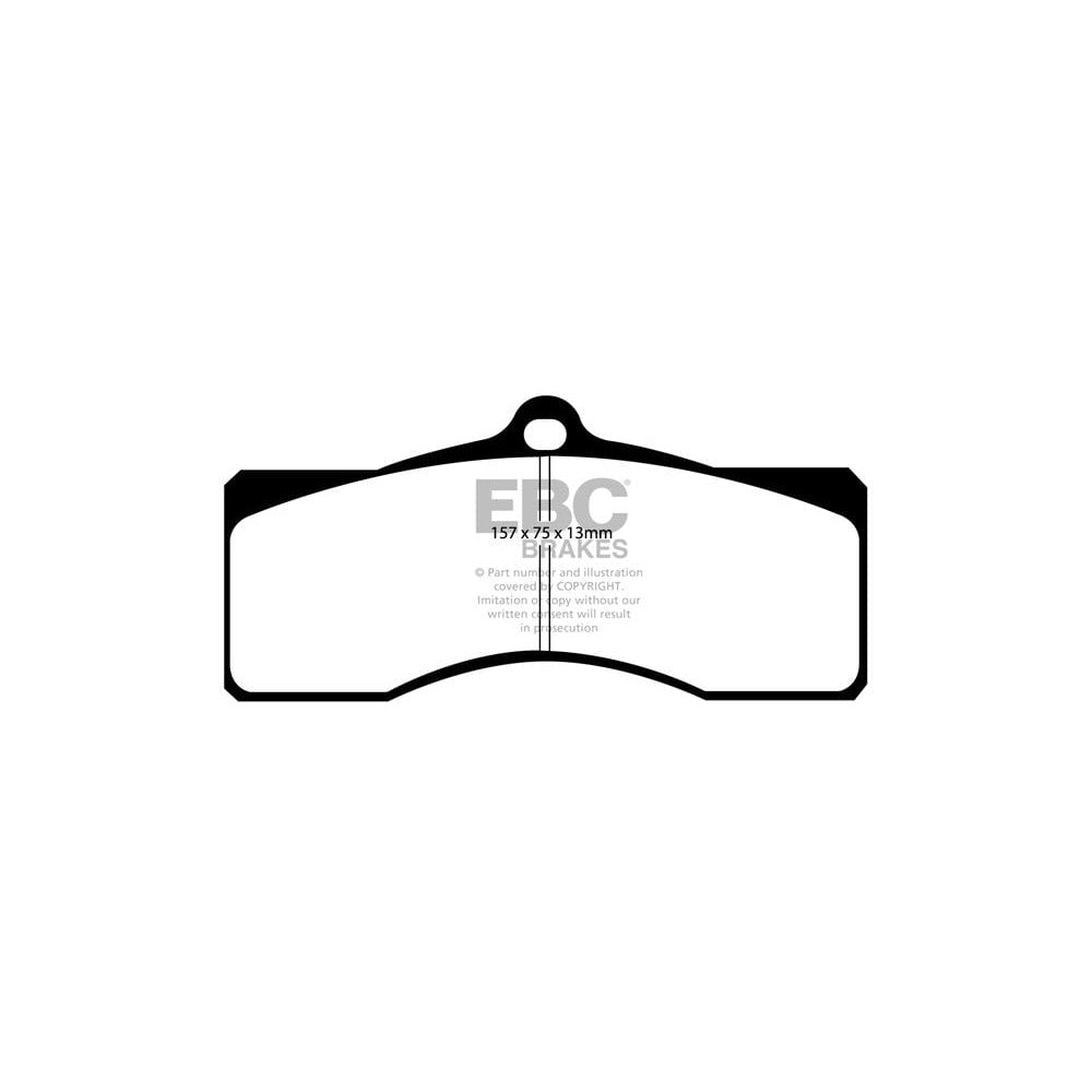 EBC Yellowstuff Brake Pads 157mm x 75mm DP41155R - Front