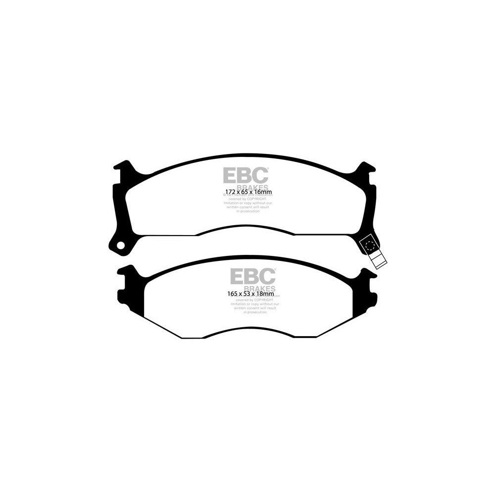 EBC Ultimax Brake Pads 172mm x 65mm DP1194 - Front