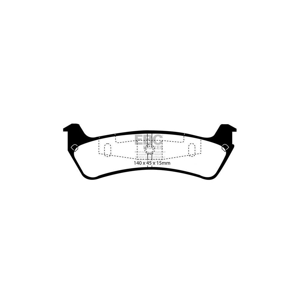 EBC Ultimax Brake Pads 140mm x 45mm DP1201 - Rear