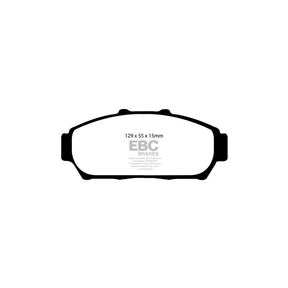 EBC Yellowstuff Brake Pads 129mm x 55mm DP41206R - Front