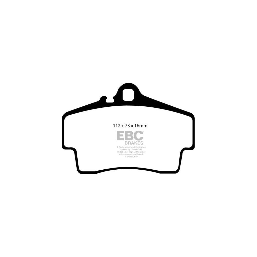 EBC RP-X Brake Pads 112mm x 73mm DP81208RPX - Rear