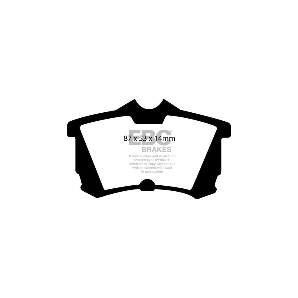 EBC Ultimax Brake Pads 87mm x 53mm DP1216 - Rear