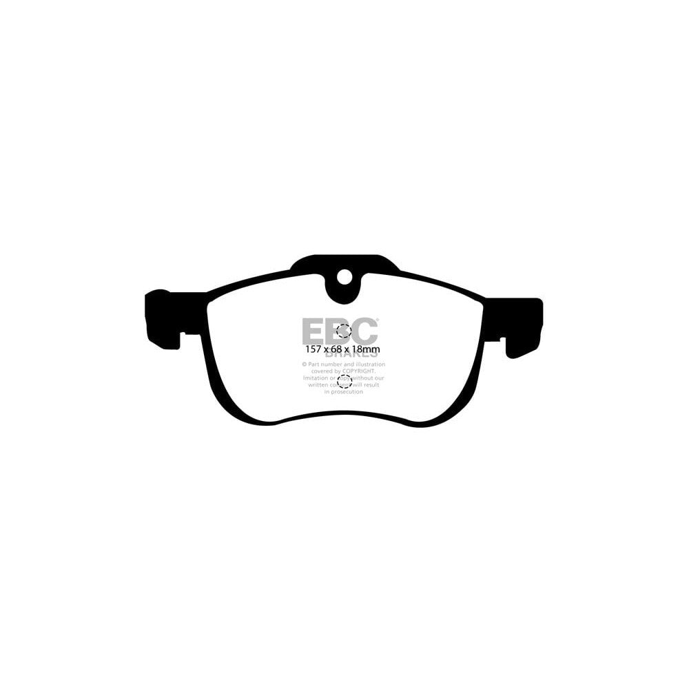 EBC Greenstuff 2000 Brake Pads 157mm x 68mm DP21219 - Front