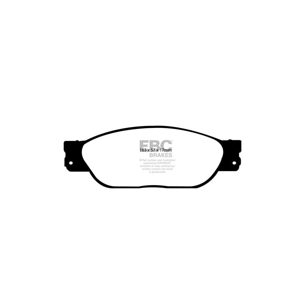 EBC Ultimax Brake Pads 163mm x 57mm DP1220 - Front