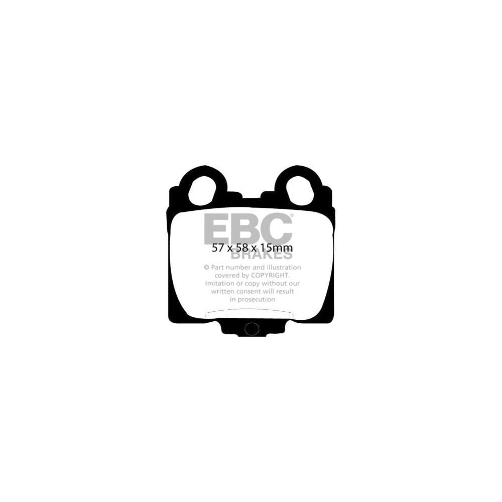 EBC Redstuff Brake Pads 57mm x 58mm DP31224C - Rear