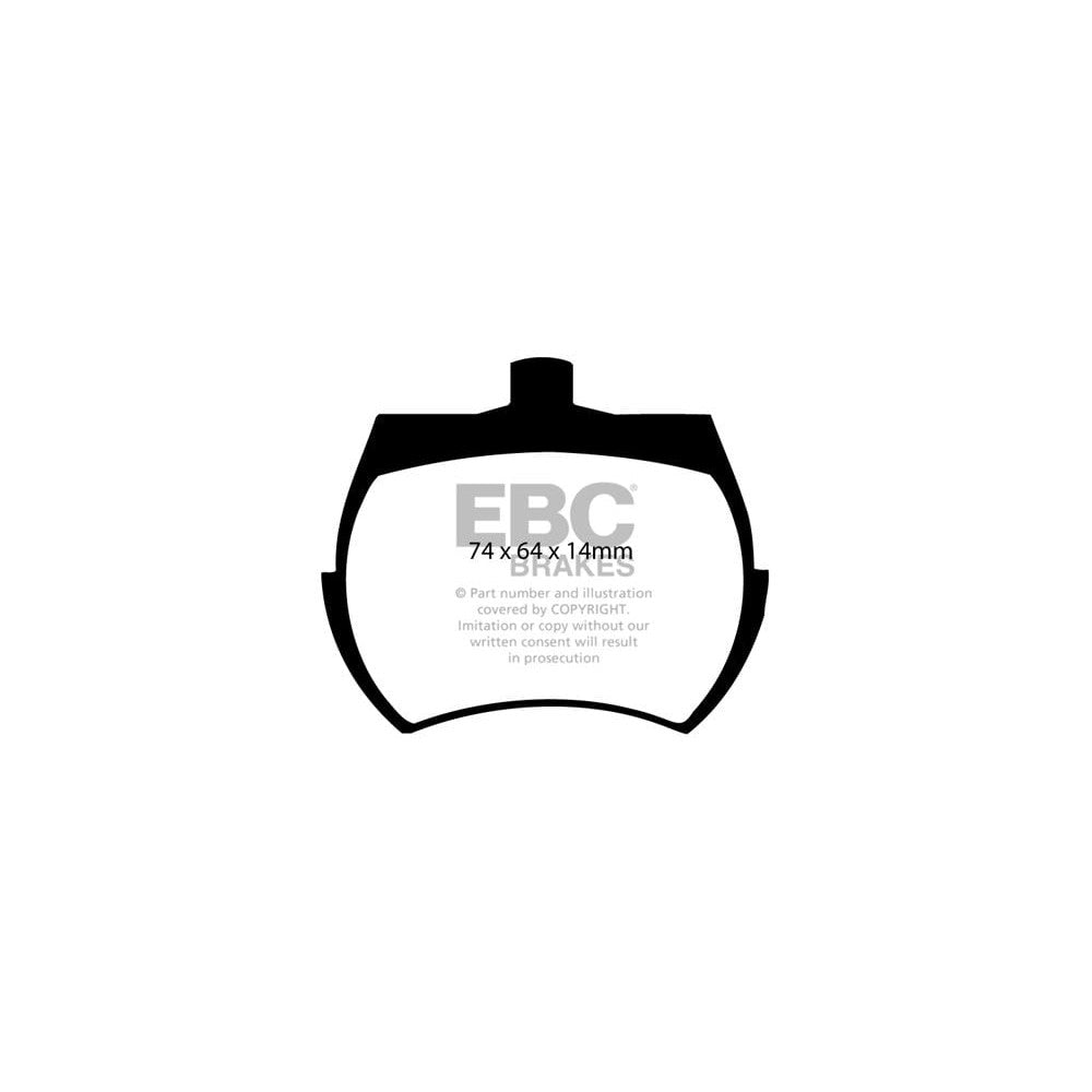 EBC Bluestuff NDX Brake Pads 74mm x 64mm DP5127NDX - Front