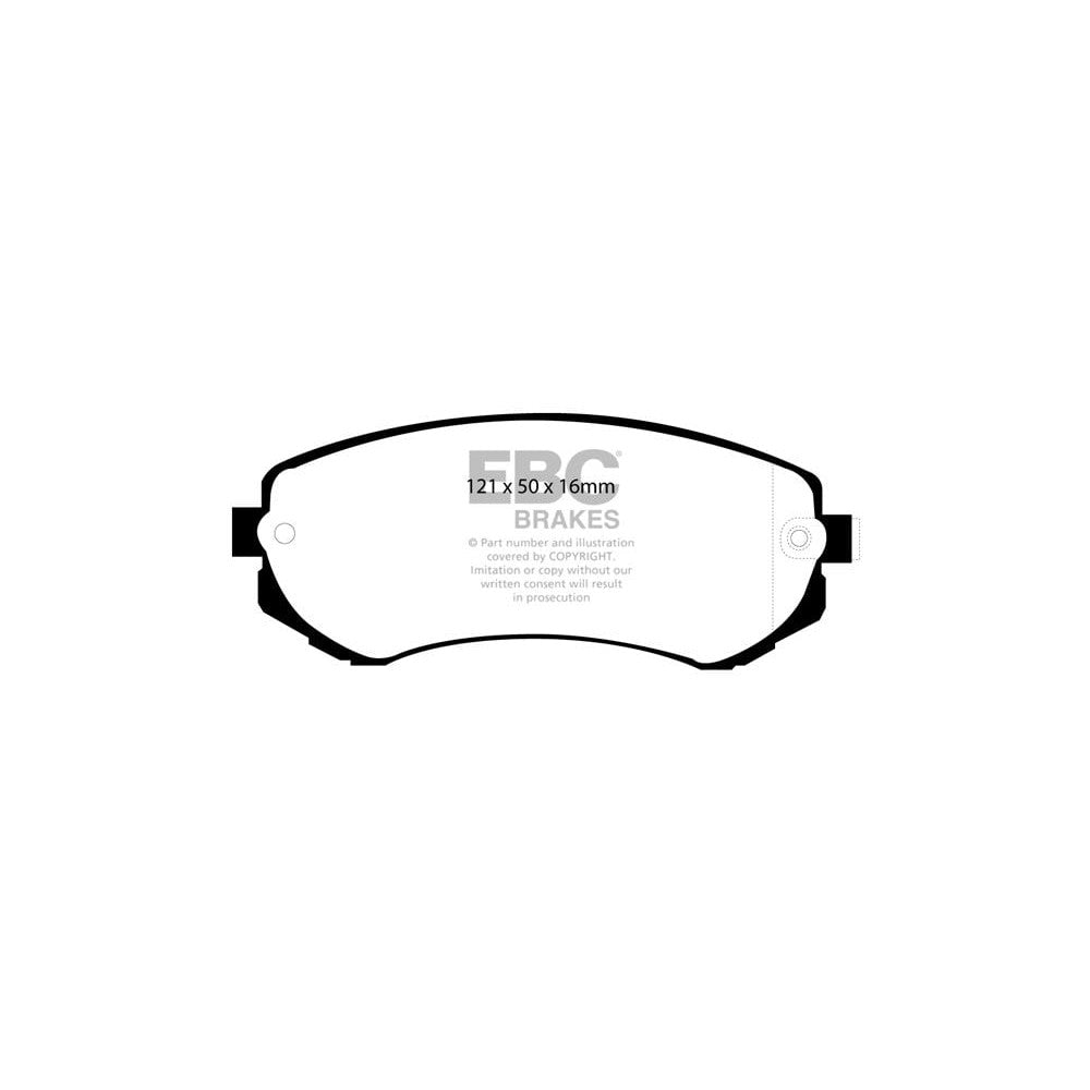 EBC Ultimax Brake Pads 121mm x 50mm DP1279 - Front