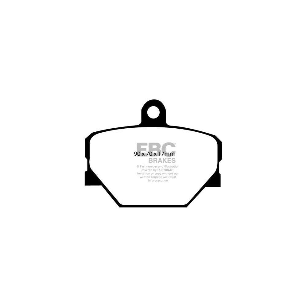 EBC Yellowstuff Brake Pads 90mm x 70mm DP41287R - Front