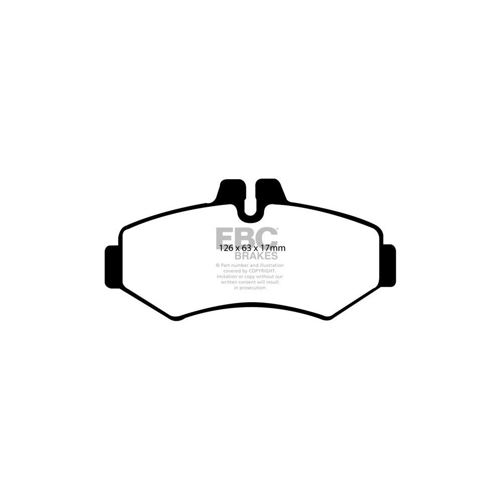 EBC Ultimax Brake Pads 126mm x 63mm DP1298 - Rear