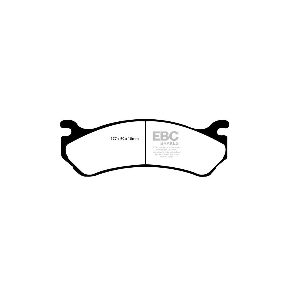 EBC Ultimax Brake Pads 177mm x 59mm DP1304 - Front