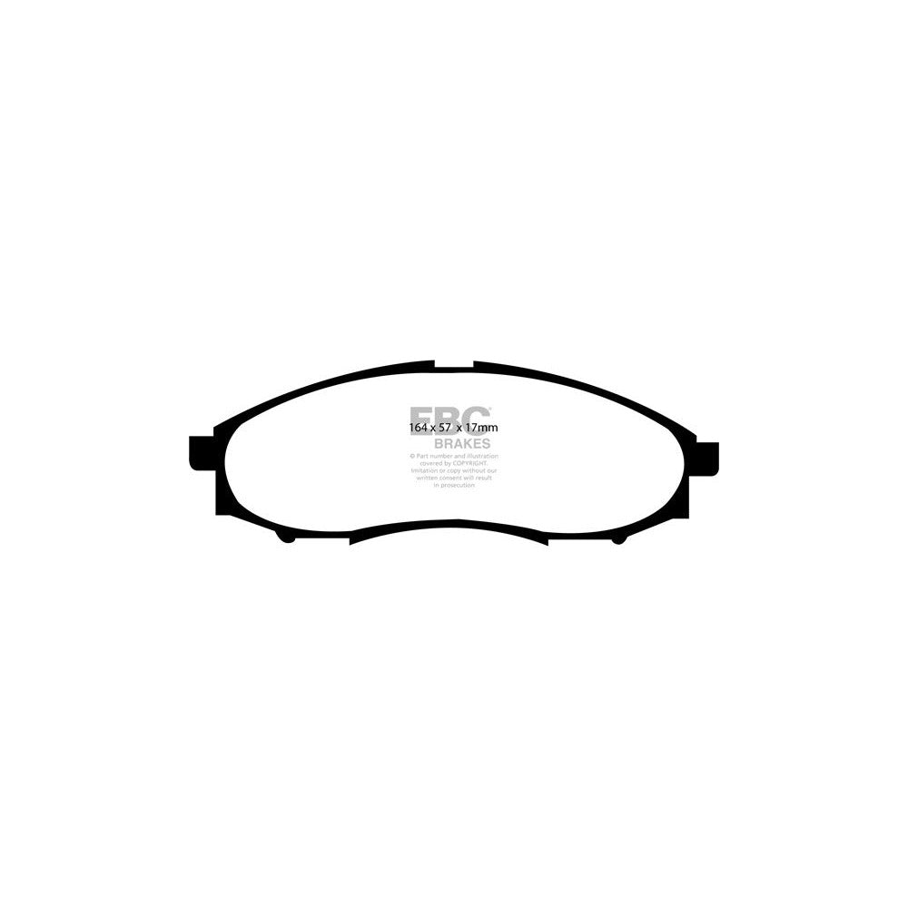 EBC Greenstuff 6000 Brake Pads 164mm x 57mm DP61316 - Front