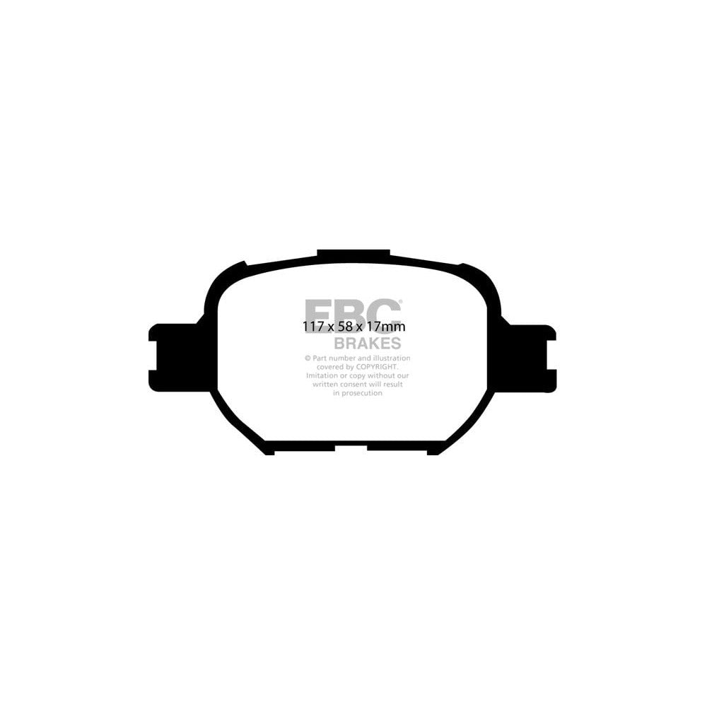 EBC Ultimax Brake Pads 117mm x 58mm DP1325 - Front