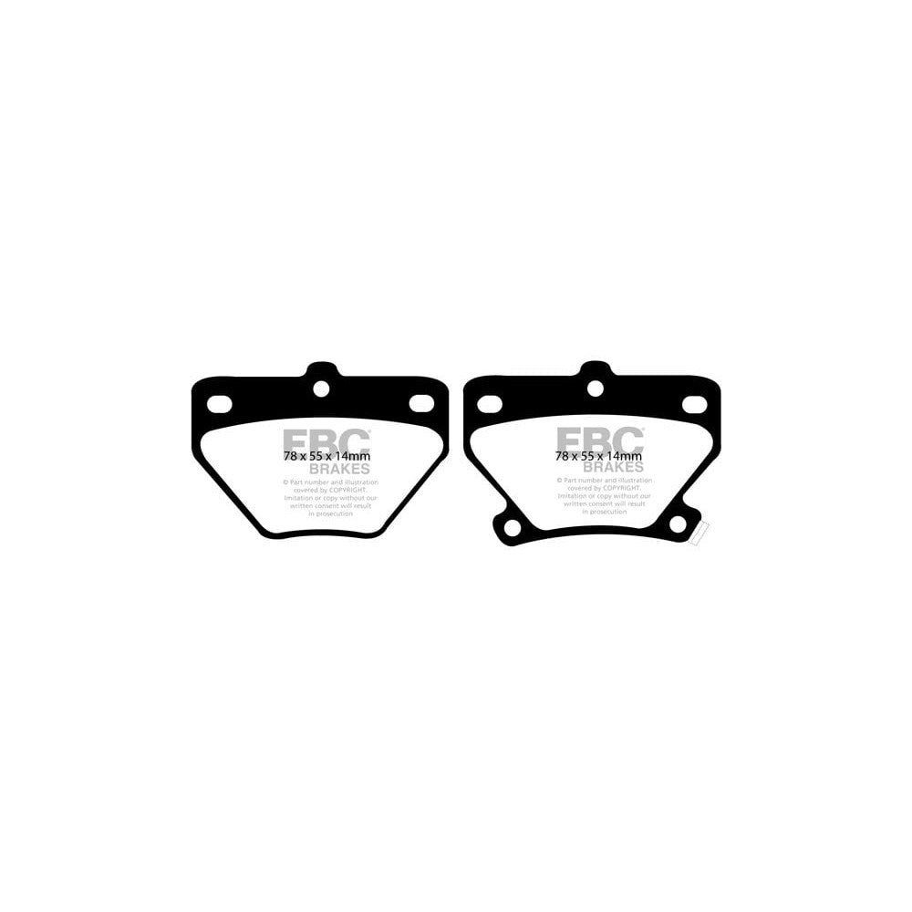 EBC Ultimax Brake Pads 78mm x 55mm DP1326 - Rear