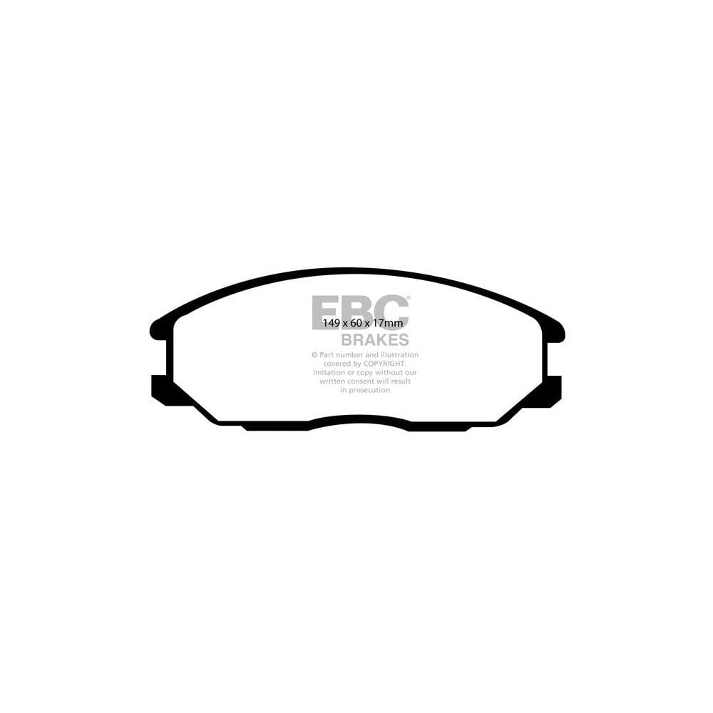 EBC Greenstuff 2000 Brake Pads 149mm x 60mm DP21332 - Front