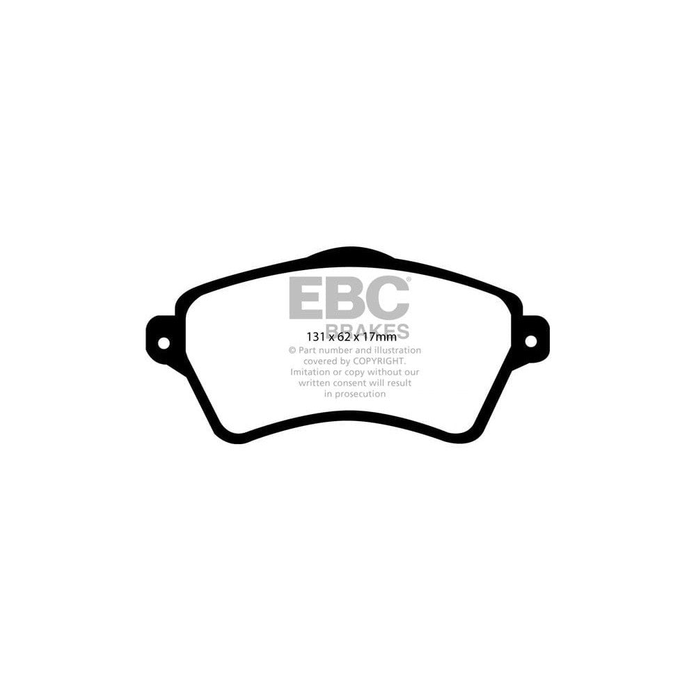 EBC Greenstuff 6000 Brake Pads 131mm x 62mm DP61352 - Front