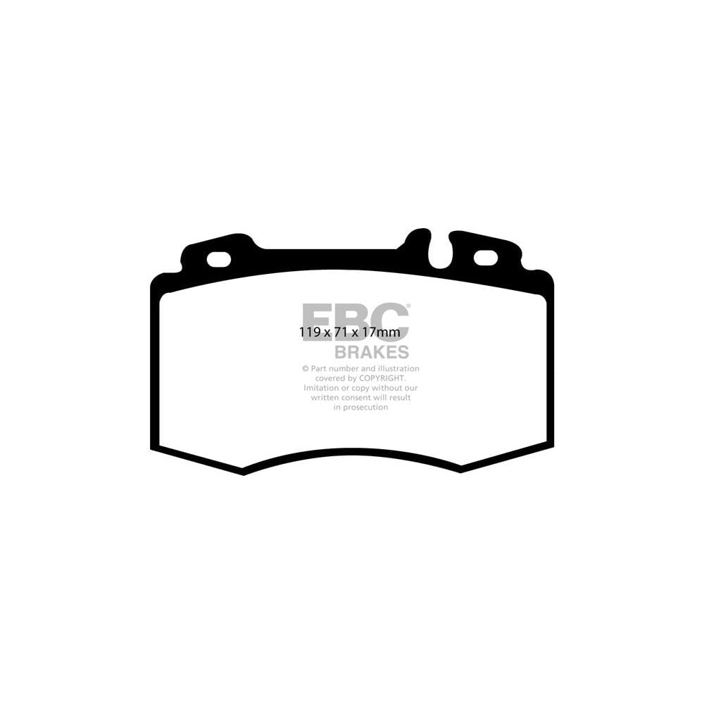 EBC Bluestuff NDX Brake Pads 119mm x 71mm DP51363NDX - Front