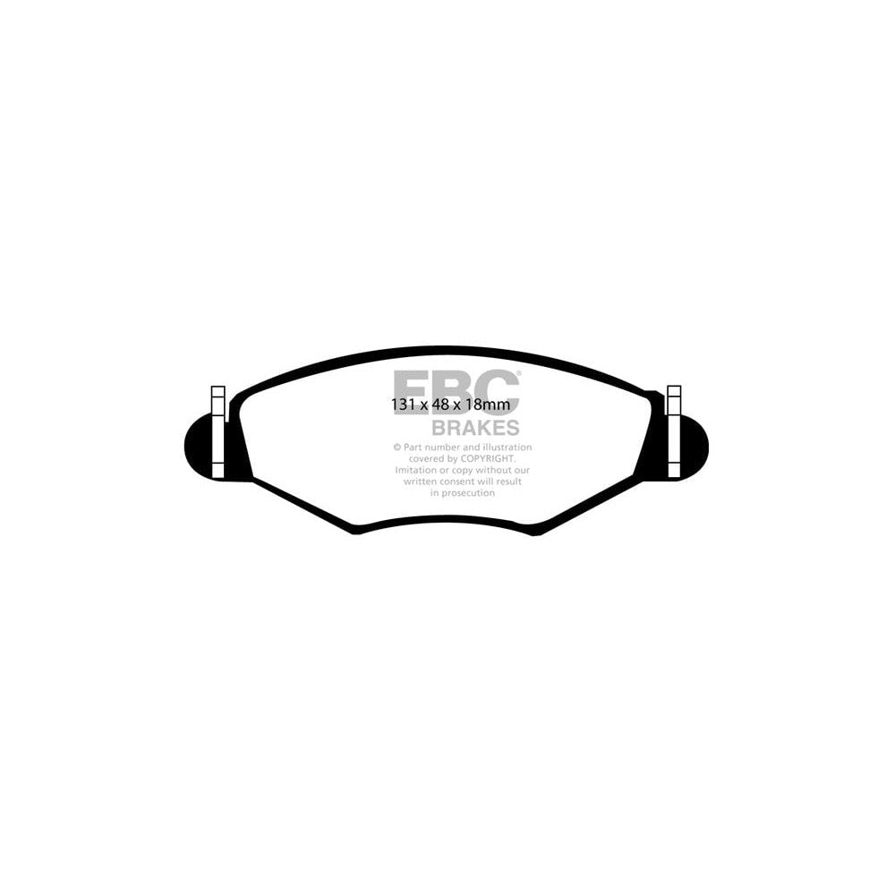 EBC Greenstuff 2000 Brake Pads 131mm x 48mm DP21366 - Front