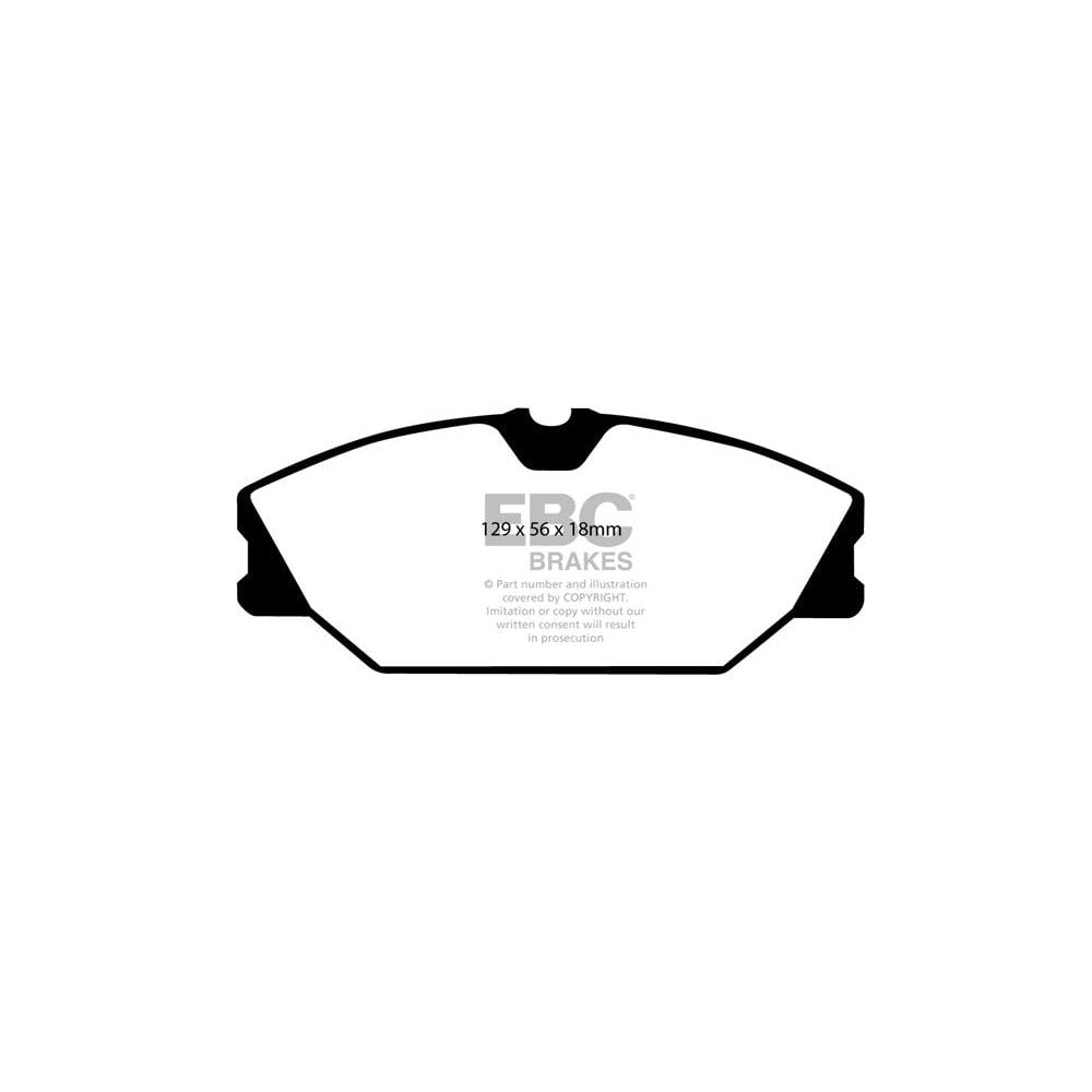 EBC Yellowstuff Brake Pads 129mm x 56mm DP41369R - Front