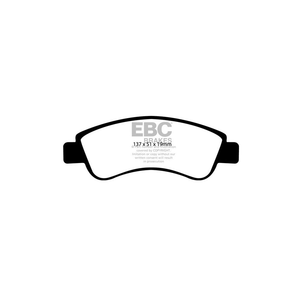 EBC Ultimax Brake Pads 137mm x 51mm DP1374 - Front