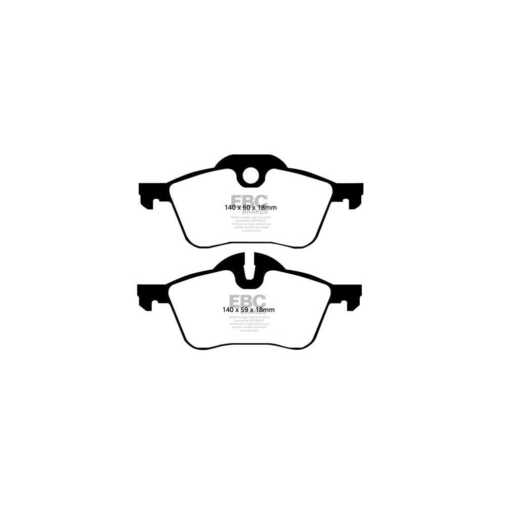 EBC Ultimax Brake Pads 140mm x 59mm DP1388 - Front