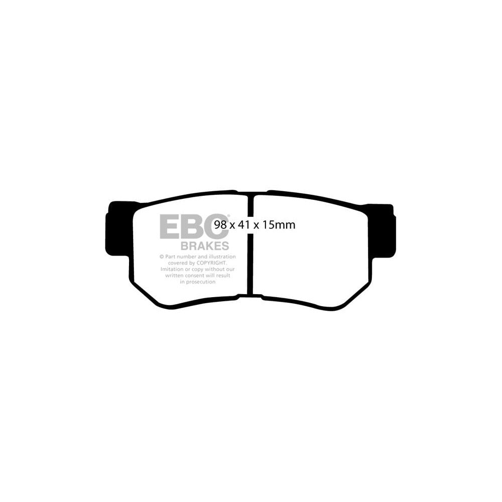 EBC Yellowstuff Brake Pads 98mm x 41mm DP41392R - Rear