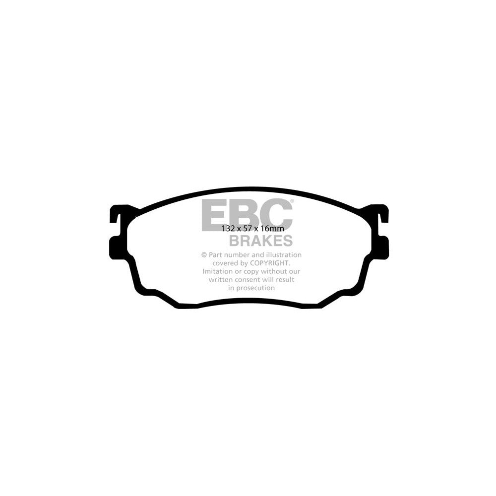 EBC Ultimax Brake Pads 132mm x 57mm DP1411 - Front
