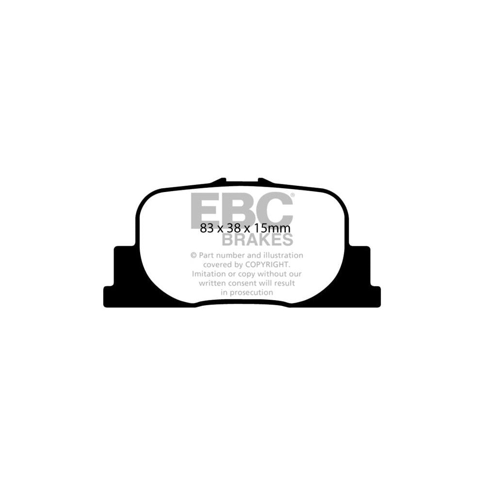 EBC Greenstuff 2000 Brake Pads 83mm x 38mm DP21456 - Rear