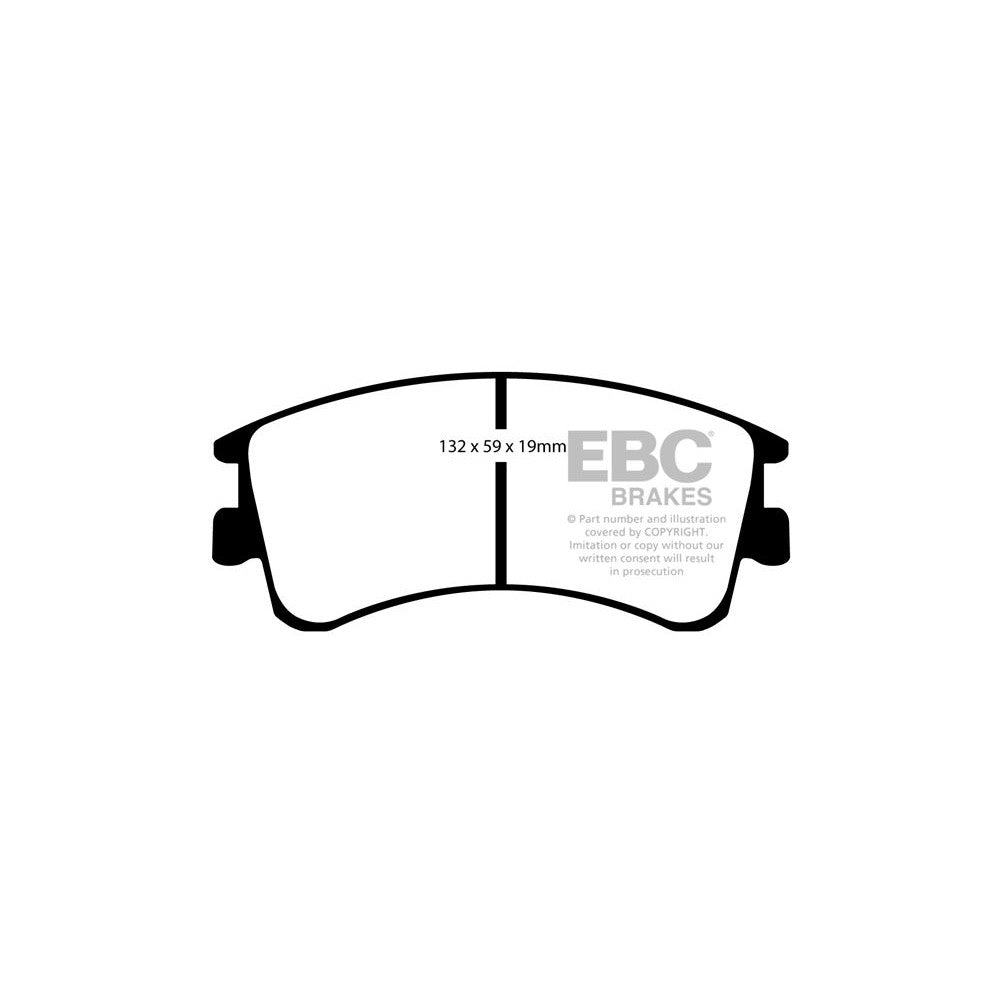 EBC Ultimax Brake Pads 132mm x 59mm DP1465 - Front