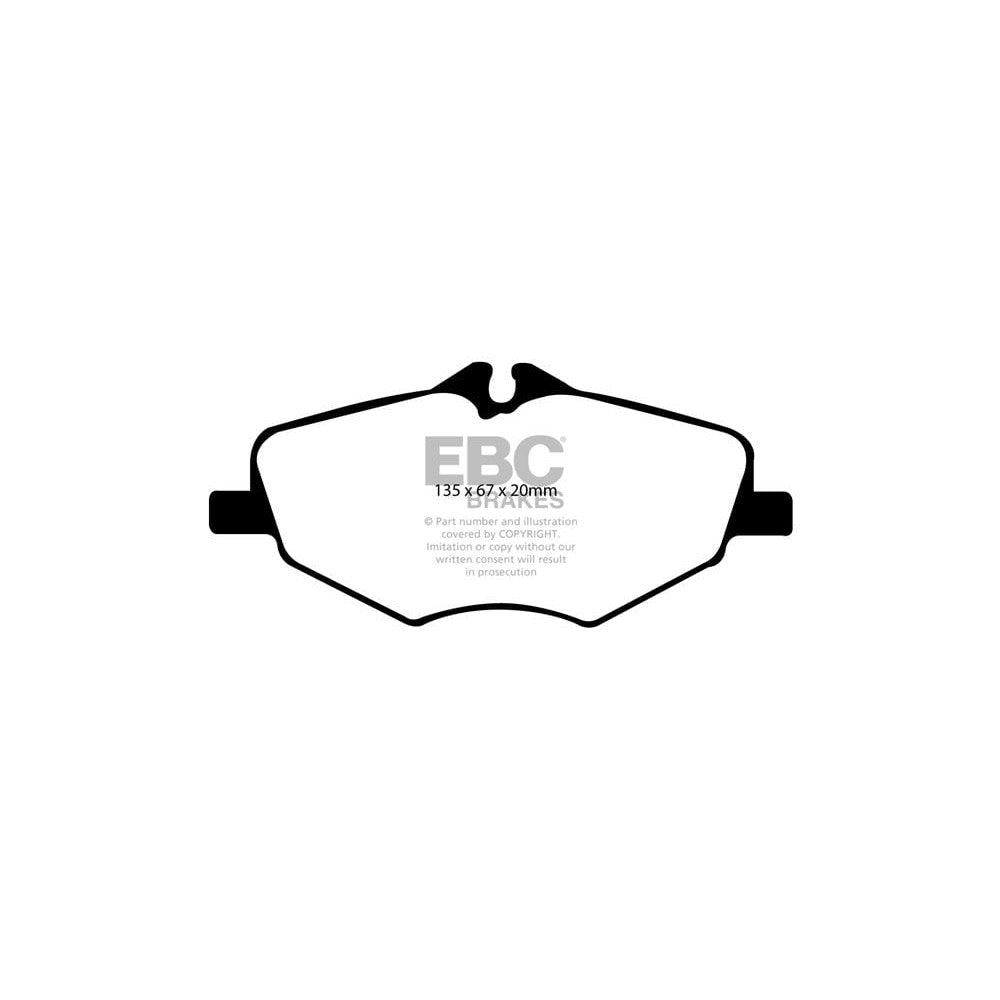 EBC Redstuff Brake Pads 135mm x 67mm DP31488C - Front