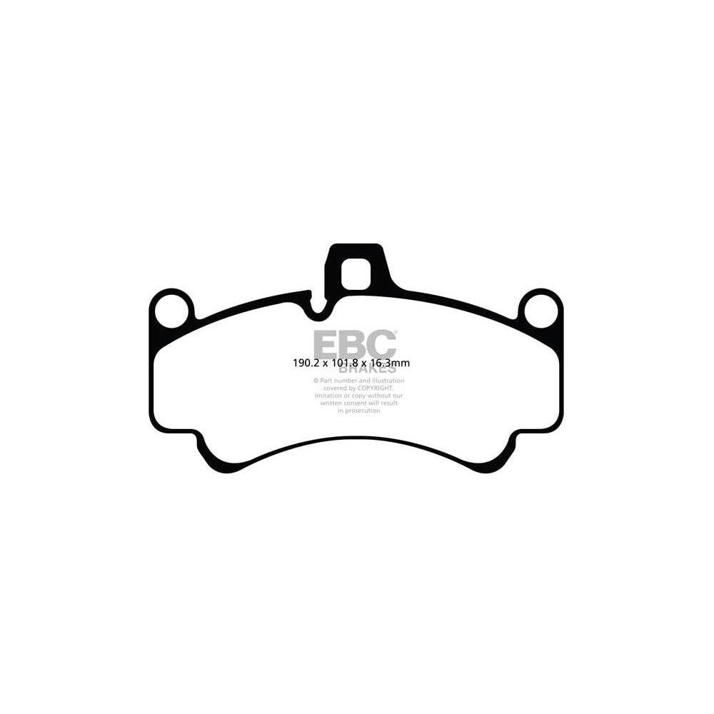 EBC RP-1 Brake Pads 190.2mm x 101.8mm DP81516RP1 - Front