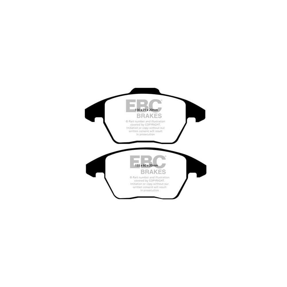 EBC Ultimax Brake Pads 155mm x 60mm DP1517/2 - Front