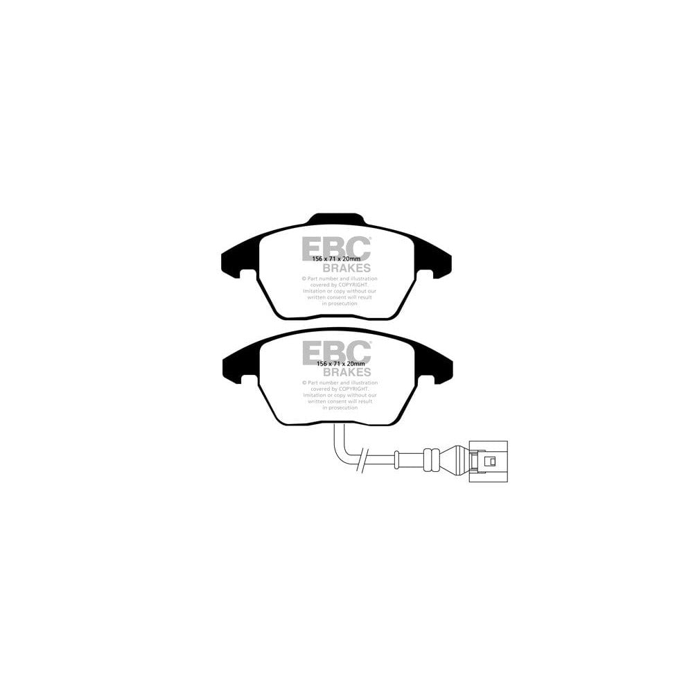EBC RP-1 Brake Pads 156mm x 66mm DP81517RP1 - Front