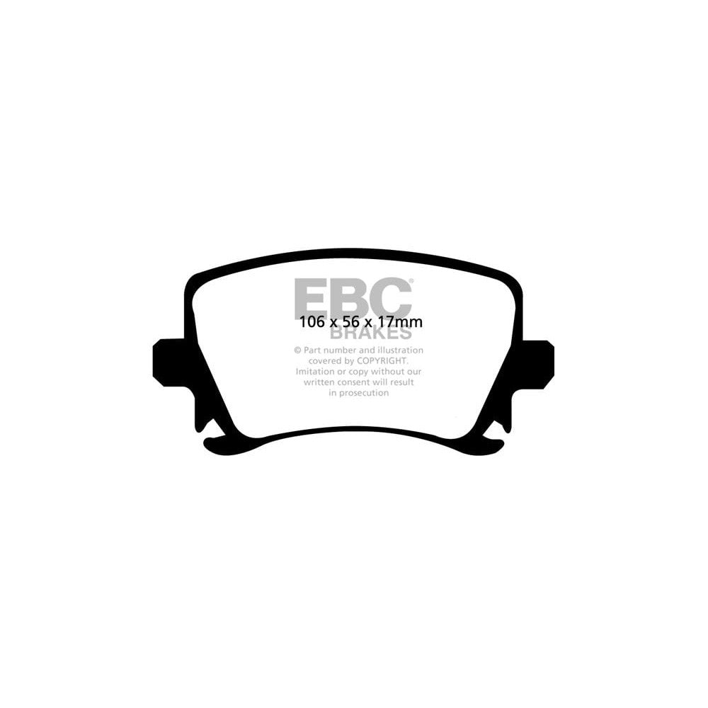 EBC Greenstuff 2000 Brake Pads 106mm x 56mm DP21518 - Rear