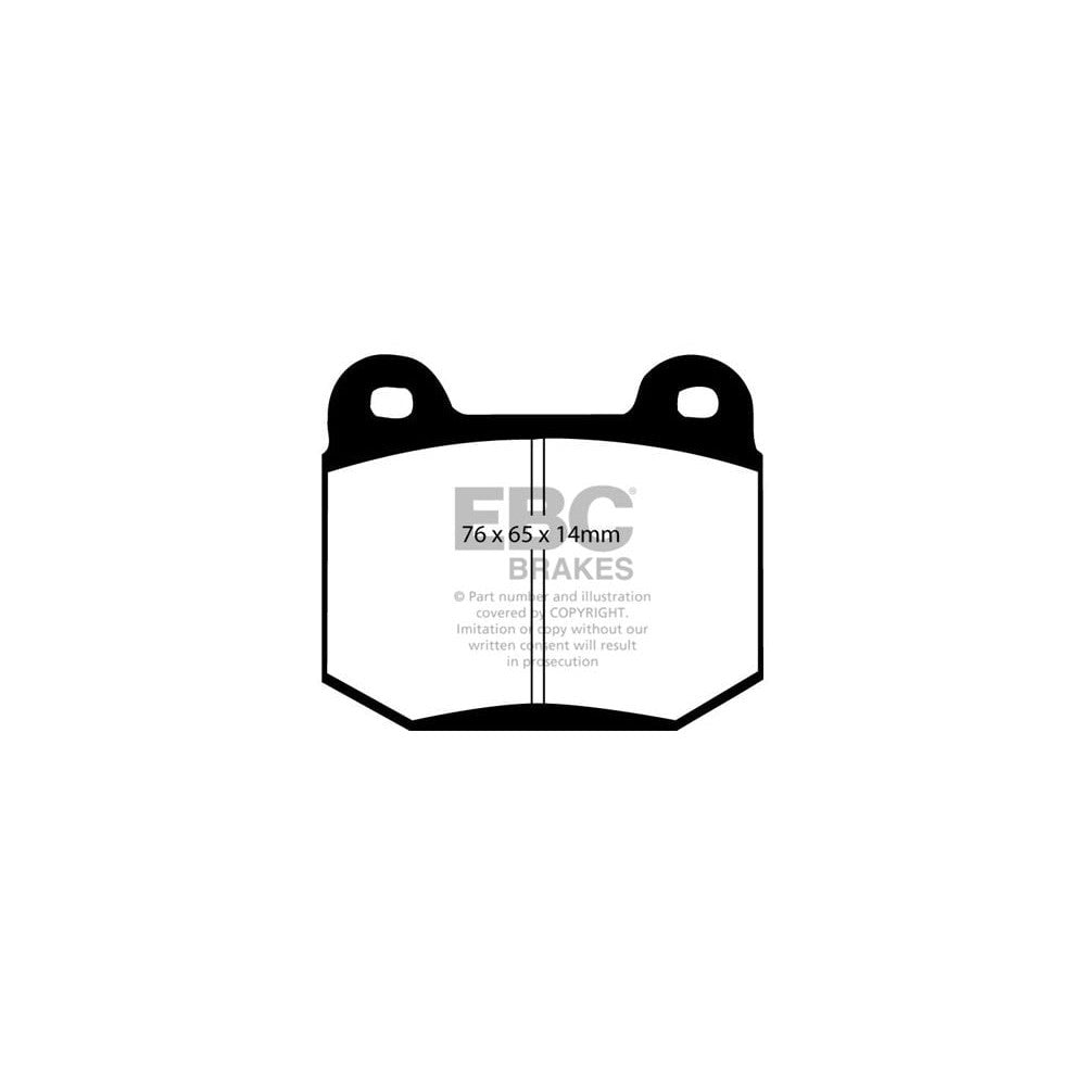 EBC Yellowstuff Brake Pads 76mm x 65mm DP41538R - Rear