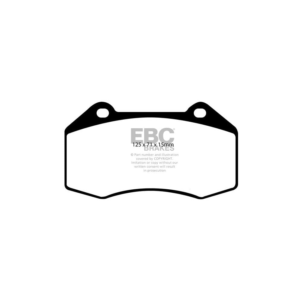EBC Greenstuff 2000 Brake Pads 125mm x 71mm DP21539 - Front