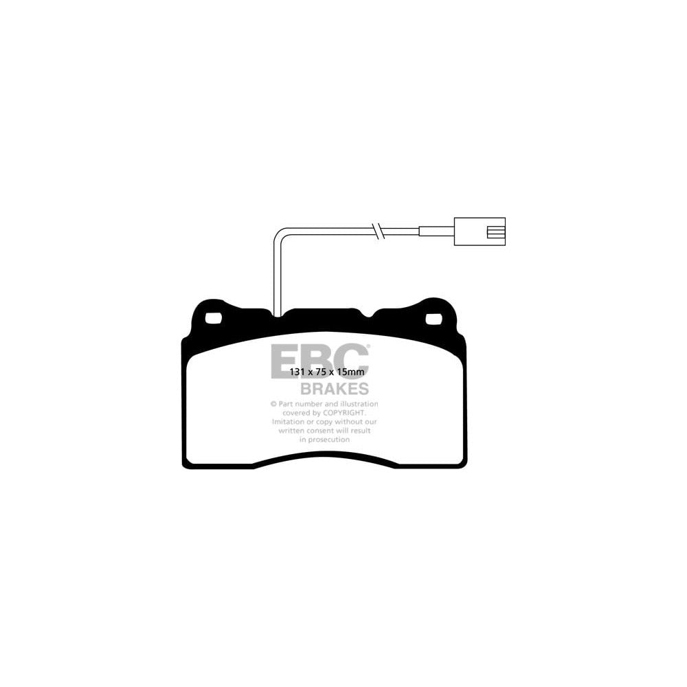 EBC Bluestuff NDX Brake Pads 131mm x 75mm DP51540NDX - Front