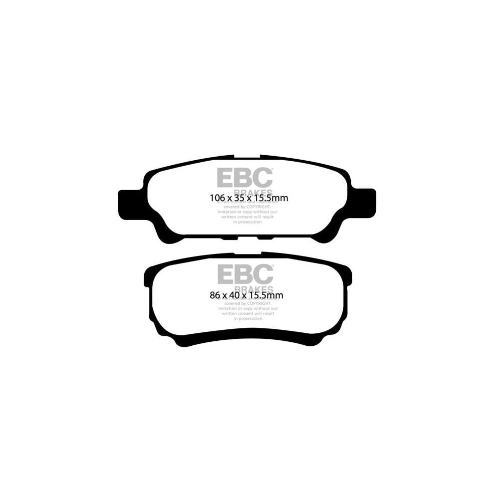 EBC Ultimax Brake Pads 86mm x 40mm DP1563 - Rear
