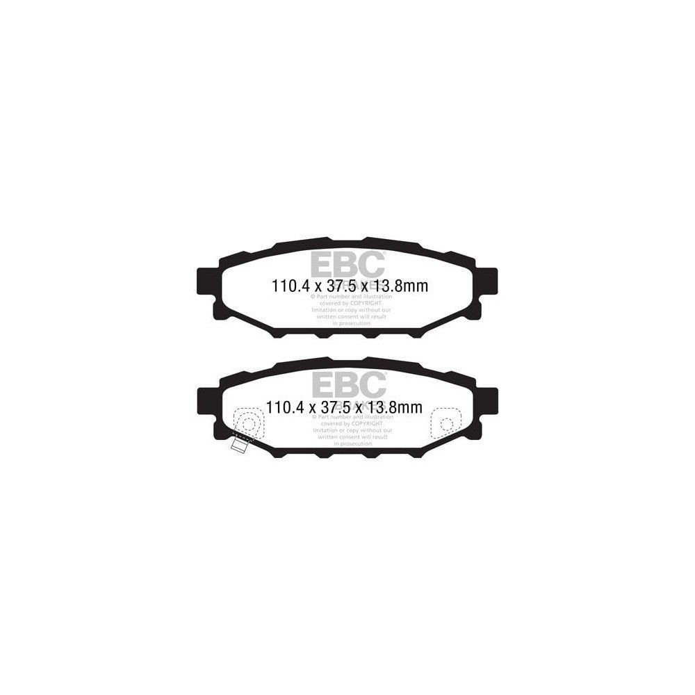 EBC Ultimax Brake Pads 110mm x 38mm DP1584 - Rear