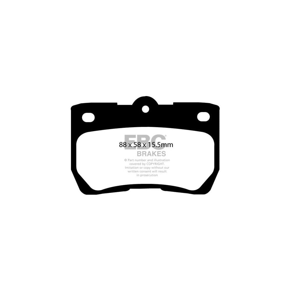 EBC Redstuff Brake Pads 88mm x 58mm DP31586C - Rear