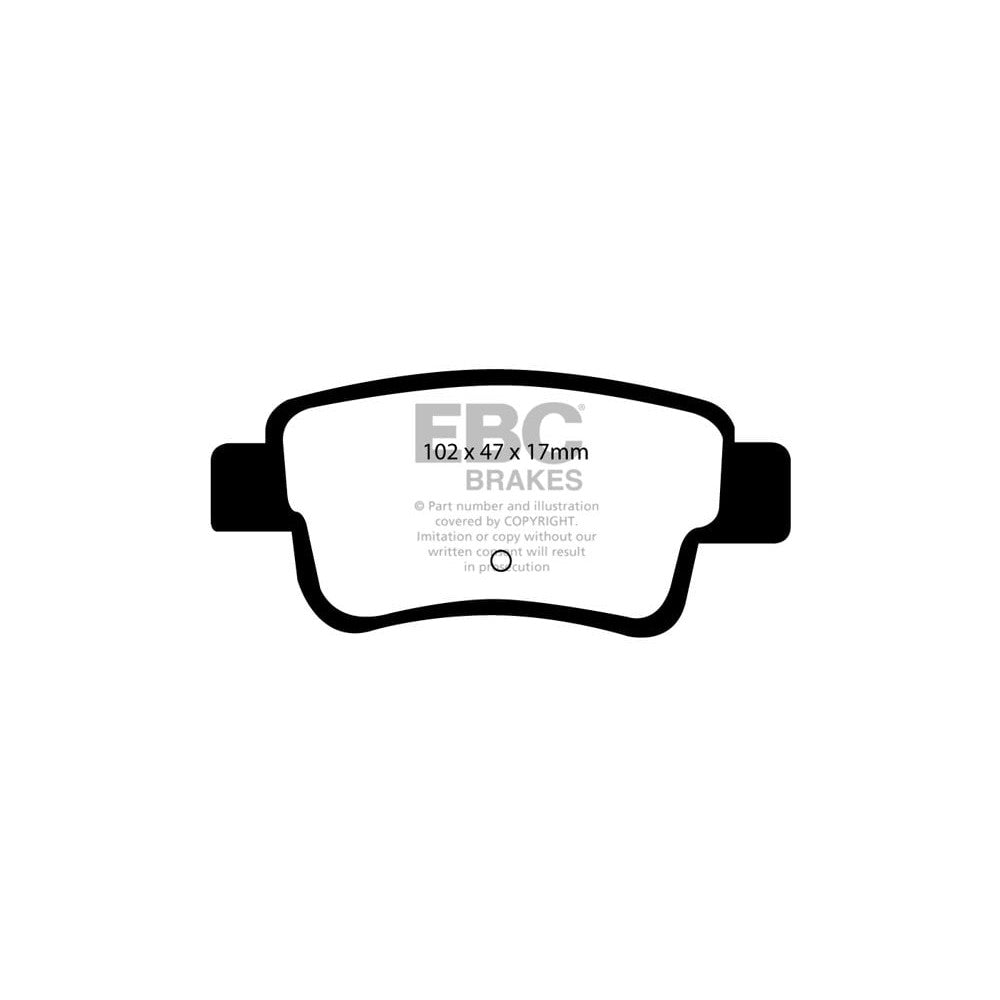 EBC Greenstuff 2000 Brake Pads 102mm x 47mm DP21599 - Rear