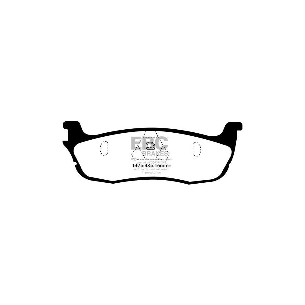 EBC Yellowstuff Brake Pads 142mm x 48mm DP41601R - Rear