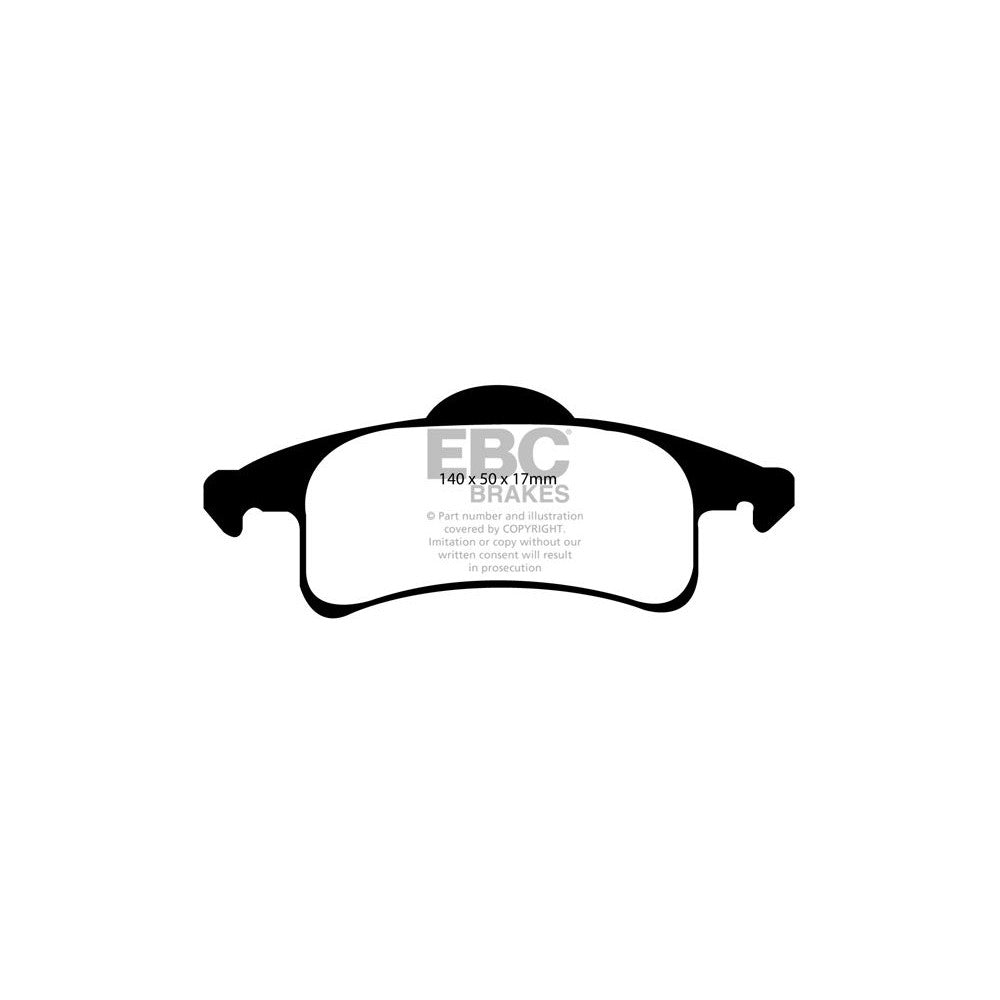 EBC Yellowstuff Brake Pads 140mm x 50mm DP41606R - Rear