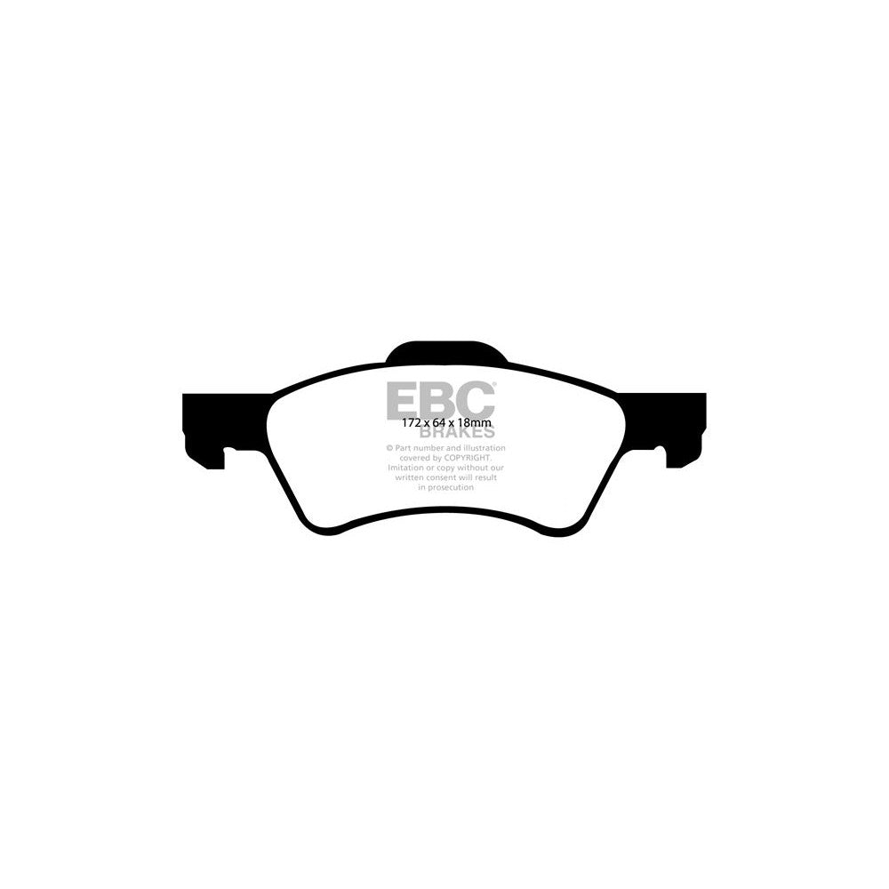 EBC Ultimax Brake Pads 172mm x 64mm DP1613 - Front