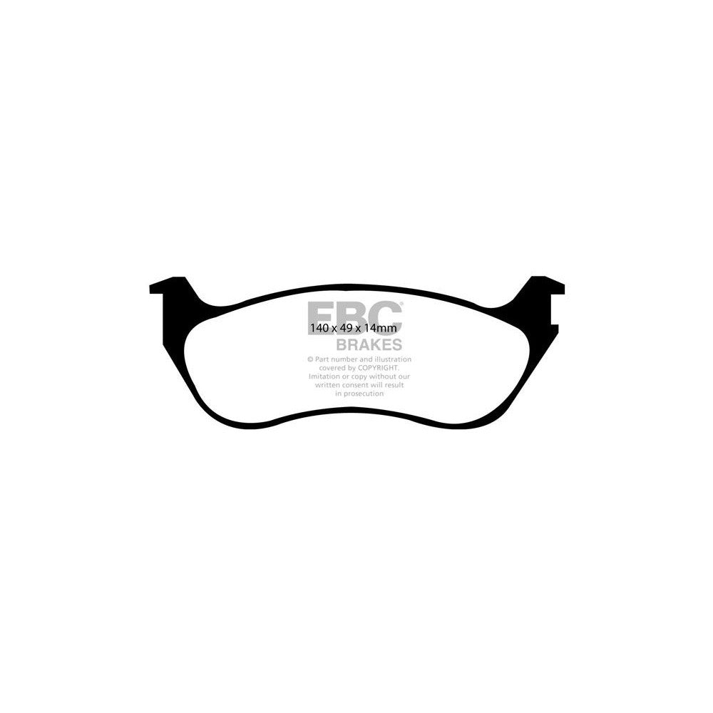EBC Ultimax Brake Pads 140mm x 49mm DP1631 - Rear