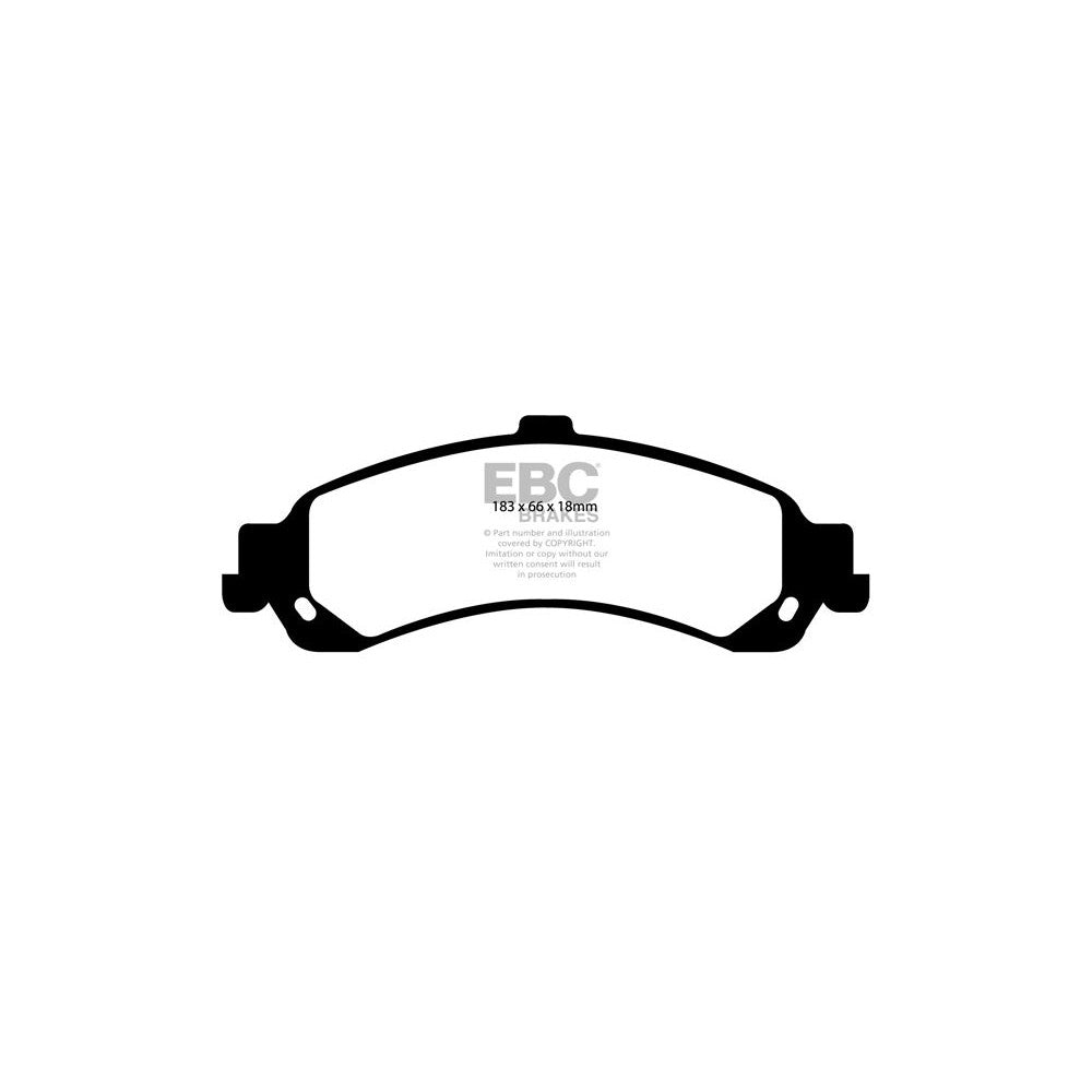EBC Ultimax Brake Pads 183mm x 66mm DP1635 - Rear