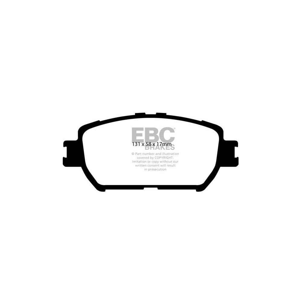 EBC Ultimax Brake Pads 131mm x 58mm DP1642 - Front