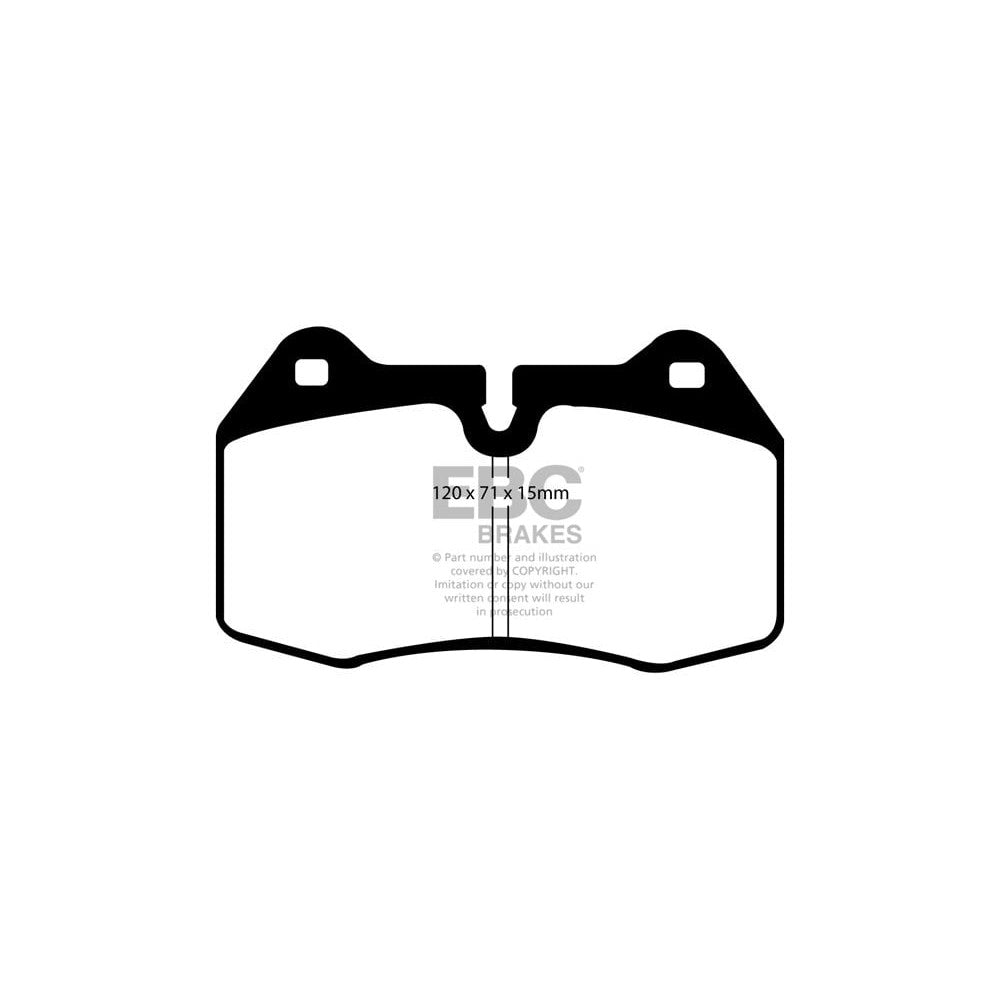 EBC Yellowstuff Brake Pads 120mm x 71mm DP41644R - Front