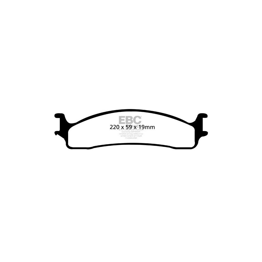 EBC Greenstuff 6000 Brake Pads 220mm x 59mm DP61650 - Front